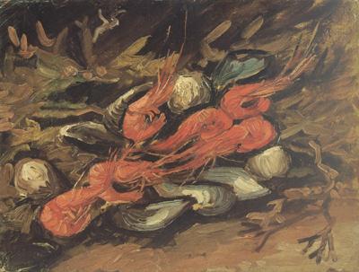 Vincent Van Gogh Still life wtih Mussels and Shrimps (nn04) Sweden oil painting art